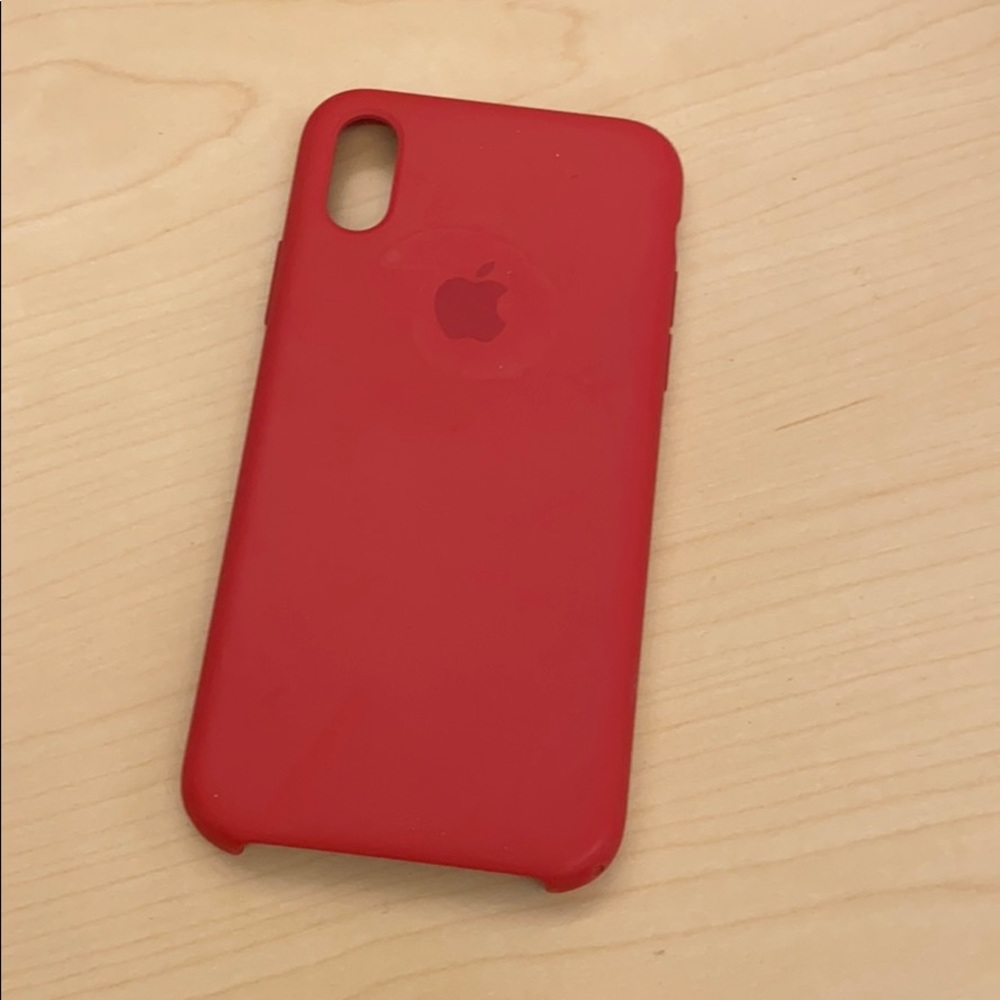 iPhone X product red silicone phone case Apple
